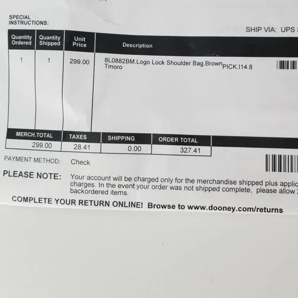 NWT Dooney & Bourke Soft Pebble Brown T'Moro Leather Logo Lock Shoulder Bag - Picture 13 of 14